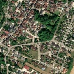 Vue satellite de Aire de stationnement / Champagne Jean-Jacques Lamoureux à Les Riceys