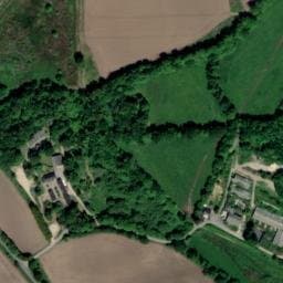 Vue satellite de Le Jardin Saint Germain - Lodges & Events à Plogastel-Saint-Germain