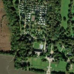 Vue satellite de L'Orangerie de Lanniron à Plomelin