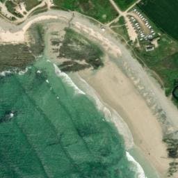 Vue satellite de Aire de camping-car de Plozévet à Pouldreuzic