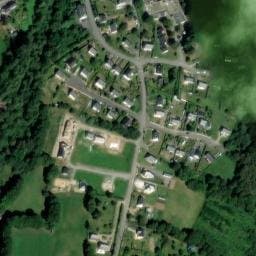 Vue satellite de Camping municipal de Kerscaven à Bubry