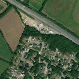 Vue satellite de Aire de camping-car à Ergué-Gabéric à Ergué-Gabéric