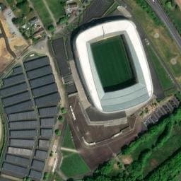 Vue satellite de Camping Hunaudières à Arnage