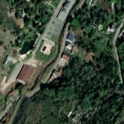 Vue satellite de Aire municipale d'accueil camping-cars à Plombières-les-Bains