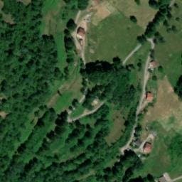 Vue satellite de Locatifs de plein air au camping du lac à Saulxures-sur-Moselotte