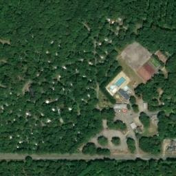 Vue satellite de Camping du Bois de Pleuven à Ergué-Gabéric