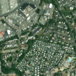 Vue satellite de Camping de Kerleven à Concarneau