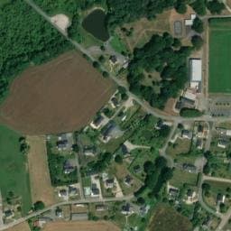 Vue satellite de Camping municipal de Guéhenno à Guéhenno