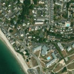 Vue satellite de Camping des Sables Blancs à Concarneau
