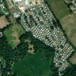 Vue satellite de Camping de la Mer Blanche à Fouesnant