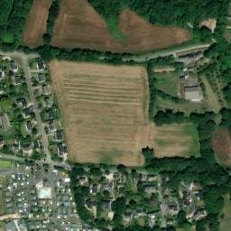 Vue satellite de Camping La Roche Percée à Fouesnant