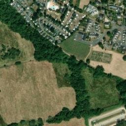 Vue satellite de Camping Le Hellès à Fouesnant