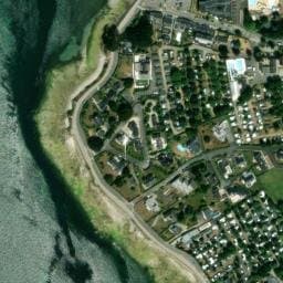 Vue satellite de Camping du Poulquer à Fouesnant