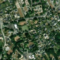 Vue satellite de Camping Le Poulmic à Bénodet