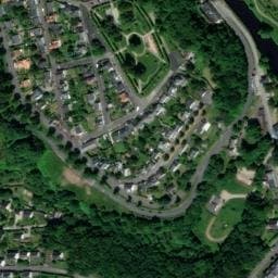 Vue satellite de Aire de camping-car à Tréméven à Tréméven