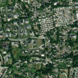Vue satellite de Camping Le Kervastard à Fouesnant