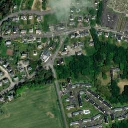 Vue satellite de Bel Air du cimetière à Pont-Aven