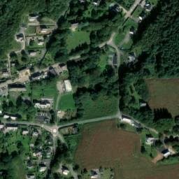 Vue satellite de Aire communale de camping-car Moustoir-Ac à Locminé