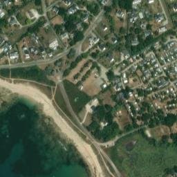 Vue satellite de Camping de la Plage Loc'h Ven à Concarneau