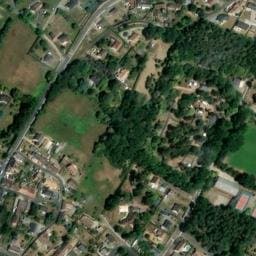 Vue satellite de Camping municipal des Vaugeons à Écommoy