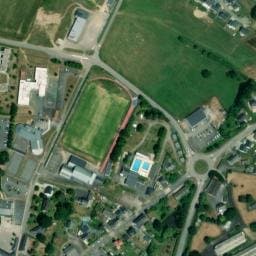 Vue satellite de Camping Le Pont Salmon à Sérent