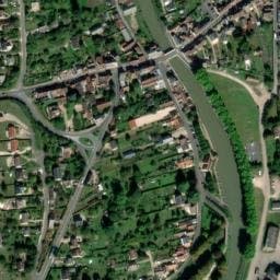 Vue satellite de Aire de camping-car - camping de mon Village de Châtillon-Coligny à Châtillon-Coligny