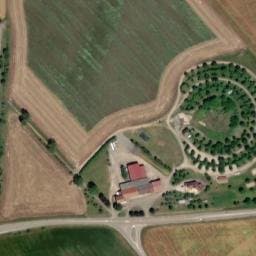 Vue satellite de Camping de la croisée à Flagey