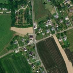 Vue satellite de Camping de Locouarn à Rédené