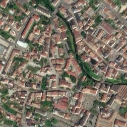 Vue satellite de Parking bus Place des Alliés à Masevaux-Niederbruck