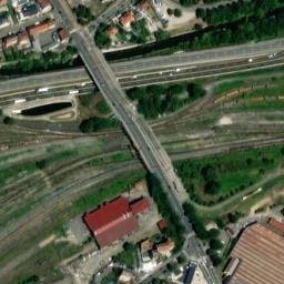 Vue satellite de Parking bus rue de Quimper - parking à Mulhouse