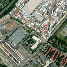 Vue satellite de Parking bus rue de la Mertzau à Mulhouse