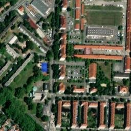 Vue satellite de Parking bus rue de la Navigation à Illzach