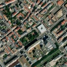 Vue satellite de Parking bus boulevard de l'Europe (entrée de ville) à Mulhouse