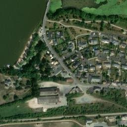 Vue satellite de Camping municipal de la Roche Martin à Carbay