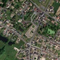 Vue satellite de Aire de stationnement et de services camping-cars à Lhomme