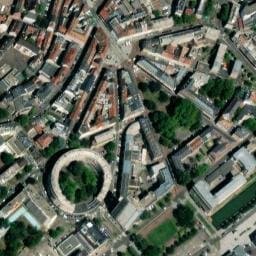 Vue satellite de Parking bus rue de la Sinne à Mulhouse