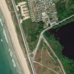 Vue satellite de Camping de la Plage à Ploemeur