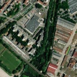 Vue satellite de Parking bus rue Goerich à Mulhouse