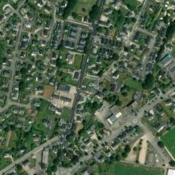 Vue satellite de Aire de camping-car - Elven à Le Cours