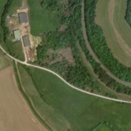 Vue satellite de Cabane de la Bécasse à Praslay