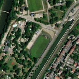 Vue satellite de Camping municipal de l'Ill à Brunstatt-Didenheim