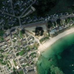 Vue satellite de Place du Palud à Ploemeur