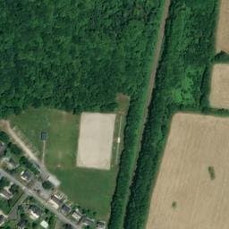 Vue satellite de Camping municipal à Erbray