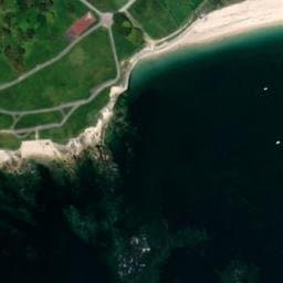Vue satellite de Camping Sandaya Belle Plage à Larmor-Plage
