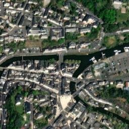 Vue satellite de Aire l'Esplanade Antoine Glémain à Segré-en-Anjou Bleu