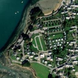 Vue satellite de Aire de camping-car à Belz à Belz