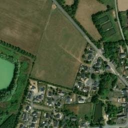 Vue satellite de Aire de la coulée verte - Saint-Michel-et-Chanveaux à Challain-la-Potherie