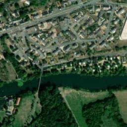 Vue satellite de Aire de Services et de stationnement camping-cars de Durtal (Centre-Bourg) à Durtal