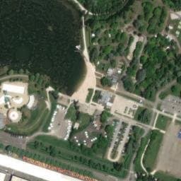Vue satellite de Aire de camping-car du Camping International du Lac à Vaivre-et-Montoille