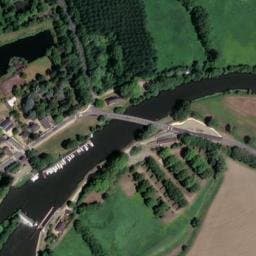 Vue satellite de Camping de l'Écluse à Rives-du-Loir-en-Anjou